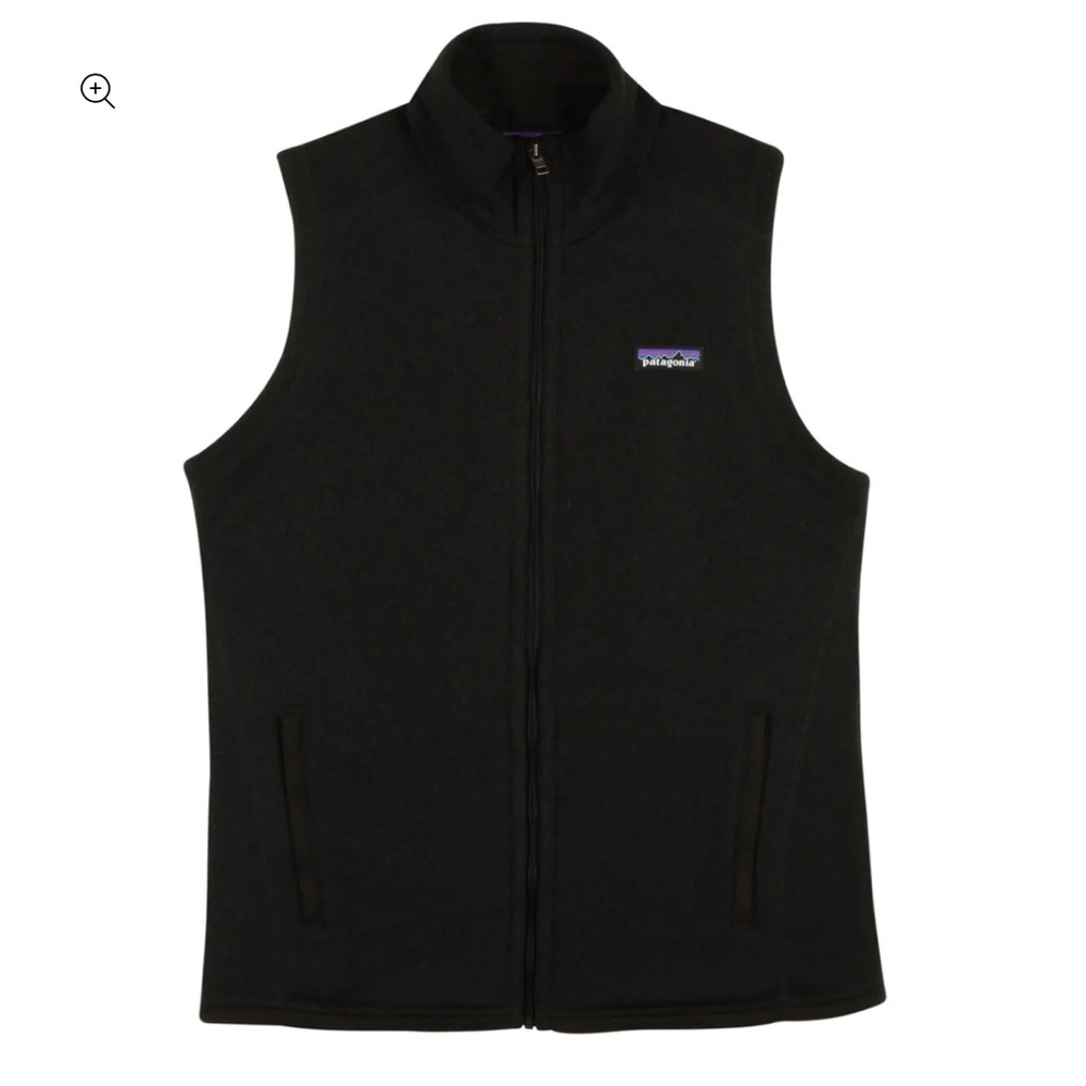 Women’s Black Patagonia Better Sweater Vest slim fit size M